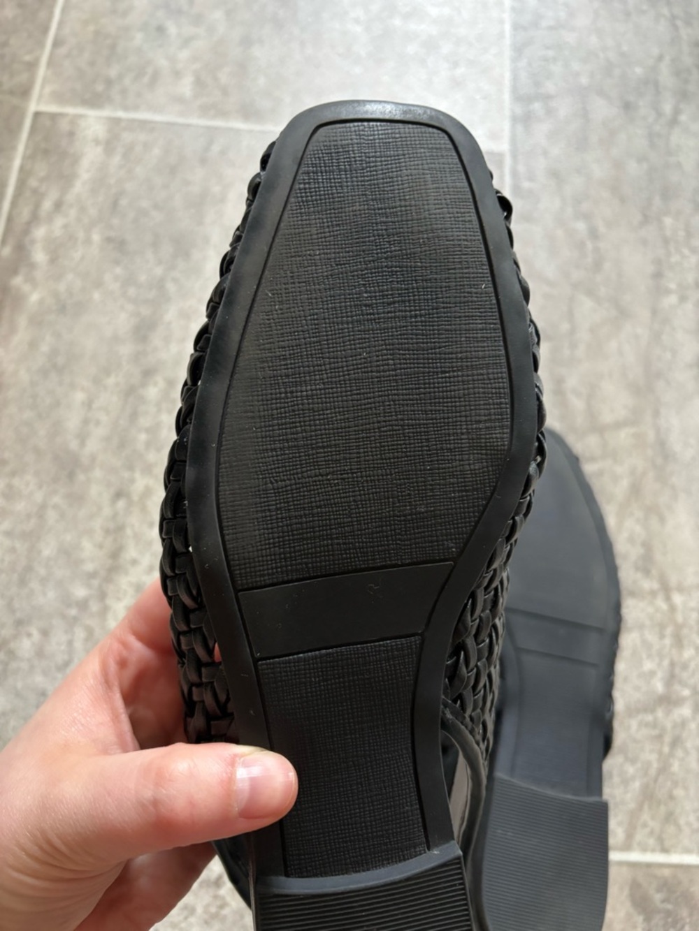 Arabella Woven Slingback Flat Black 7.5 - Picture 8 of 8
